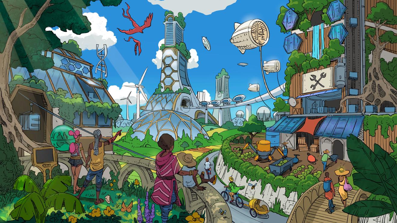 Solar Punk Was für ein Solarpunk bist du? – Solarpunk